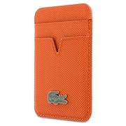 Portacarte magnetico Iconic Petit Pique di Lacoste - Compatibile con MagSafe - Arancione