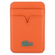Portacarte magnetico Iconic Petit Pique di Lacoste - Compatibile con MagSafe - Arancione