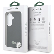 Custodia per Samsung Galaxy S26+ Lacoste Iconic Petit Pique Metal Logo - Compatibile con MagSafe - Nera
