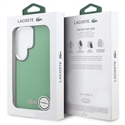 Custodia Samsung Galaxy S26 Ultra Lacoste Iconic Petit Pique Metal Logo - Compatibile con MagSafe - Verde