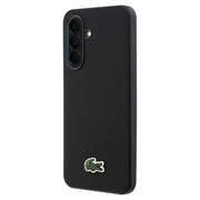 Custodia Samsung Galaxy A37 Lacoste Iconic Petit Pique Woven Logo - Nera