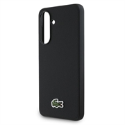 Custodia Samsung Galaxy A56 Lacoste Iconic Petit Pique Woven Logo - Nera