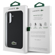 Custodia Samsung Galaxy A56 Lacoste Iconic Petit Pique Woven Logo - Nera