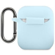 Custodia in silicone liquido per AirPods/AirPods 2 Lacoste - Blu
