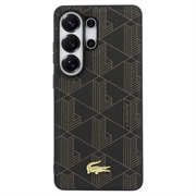 Custodia magnetica Samsung Galaxy S26 Ultra Lacoste PVC Blend Monogram Gold Logo - Marrone