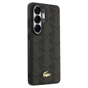 Custodia magnetica Samsung Galaxy S26 Ultra Lacoste PVC Blend Monogram Gold Logo - Marrone