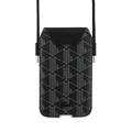 Tasca Lacoste XL con monogramma in misto PVC - Nero