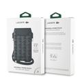 Tasca Lacoste XL con monogramma in misto PVC - Nero