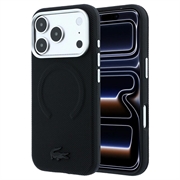 Custodia MagSafe Lacoste in PVC Petit Pique semi-avvolgente con effetto goffrato per iPhone 18 Pro