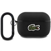 Custodia per AirPods Pro 2 Lacoste Petit Pique Croc Logo Patch - Nera
