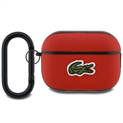 Custodia AirPods Pro 2 Lacoste Petit Pique Croc Logo Patch - Rossa