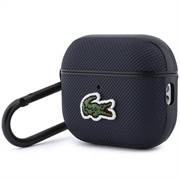 Custodia AirPods Pro 3 Lacoste Petit Pique Croc Logo Patch - Blu