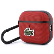 Custodia AirPods Pro 3 Lacoste Petit Pique Croc Logo Patch - Rossa