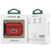 Custodia AirPods Pro 3 Lacoste Petit Pique Croc Logo Patch - Rossa