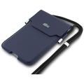 Borsa telefonica a tracolla Lacoste The Blend XL - Blu navy