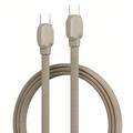 Cavo USB-C intrecciato Ldnio LC212C per ricarica rapida - 2m, 65W - Oro titanio