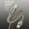 Cavo USB-C intrecciato Ldnio LC212C per ricarica rapida - 2m, 65W - Oro titanio