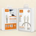 Cavo intrecciato Ldnio LC212i da USB-C a Lightning con ricarica rapida - 2m, 30W - Grigio