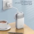 Power bank Ldnio PQ30 con cavi USB-C/Lightning - 30000mAh - Bianco