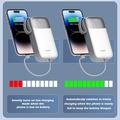 Power bank Ldnio PQ30 con cavi USB-C/Lightning - 30000mAh - Bianco
