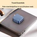 Caricabatterie rapido Ldnio Q8 da 100W con tecnologia GaN - 3 porte USB-C, USB-A, Lightning - Blu