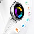 Smartwatch da donna Ldnio SW02 con cardiofrequenzimetro e misuratore di ossigeno nel sangue - Argento