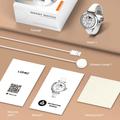 Smartwatch da donna Ldnio SW02 con cardiofrequenzimetro e misuratore di ossigeno nel sangue - Argento
