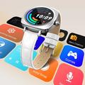 Smartwatch da donna Ldnio SW03 con oltre 100 modalità sportive e monitoraggio della salute - Argento