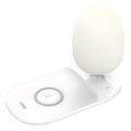 Lampada da scrivania Ldnio Y3 con caricatore wireless 3-in-1 da 15W e luce d'ambiente RGB