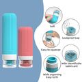 Set di bottiglie da viaggio in silicone a tenuta stagna con contenitore