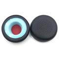Cuscinetti in pelle con schiuma di memoria per le cuffie Plantronics Blackwire C5220/C5210/C7225 - Cuscinetti di ricambio - Nero / Rosso