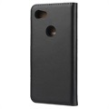 Google Pixel 3a Leather Wallet Case with Stand - Black