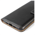 Google Pixel 3a Leather Wallet Case with Stand - Black