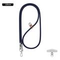 Elegante cordino universale per telefono a tracolla Leeu Design - 120cm, 6mm - blu navy