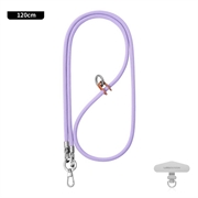 Cordino universale per telefono a tracolla di Leeu Design - 120cm, 6mm - viola
