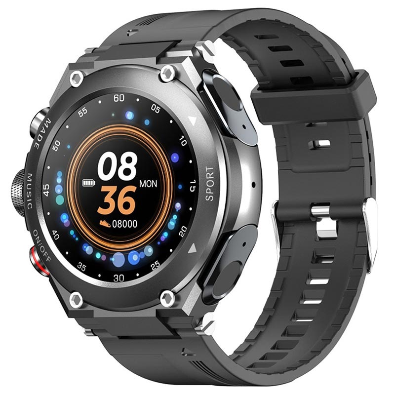 Smartwatch Lemfo T92 con auricolari TWS - iOS/Android - Nero
