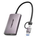 Scheda di acquisizione video Lemorele AC02L - USB-C/USB-A, 4K 60Hz - Grigio