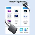 Lemorele HD10 Adattatore da USB-A/USB-C a doppio HDMI - Uscita 4K/1080P - Nero
