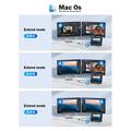 Lemorele HD10 Adattatore da USB-A/USB-C a doppio HDMI - Uscita 4K/1080P - Nero