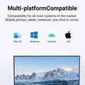 Dongle di mirroring dello schermo wireless Lemorele P1000 - Bianco