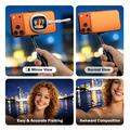 Lemorele R1021 - Schermo per vlog e selfie con telecomando Bluetooth - Bianco