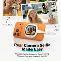 Lemorele R1021 - Schermo per vlog e selfie con telecomando Bluetooth - Bianco