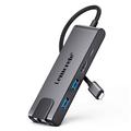 Hub USB-C 5-in-1 Lemorele TC24L - HDMI, Gigabit Ethernet, USB-C, 2x USB-A