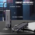 Hub USB-C 5-in-1 Lemorele TC24L - HDMI, Gigabit Ethernet, USB-C, 2x USB-A