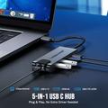 Hub USB-C 5-in-1 Lemorele TC24L - HDMI, Gigabit Ethernet, USB-C, 2x USB-A