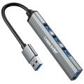 Hub USB 3.0 Lemorele TC53 Compact 4-in-1 - Grigio