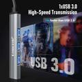 Hub USB 3.0 Lemorele TC53 Compact 4-in-1 - Grigio