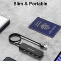 Hub USB 3.0 Lemorele TC55 Slim a 4 porte - Nero