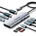 Hub USB-C 10 in 1 Lemorele TC91 - Grigio