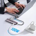 Hub USB-C 10 in 1 Lemorele TC91 - Grigio